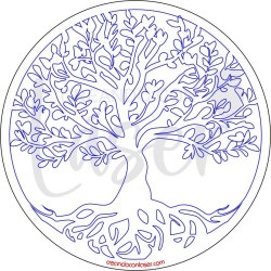 VECTOR CORTE LÁSER SIMBOLO ARBOL DE LA VIDA
